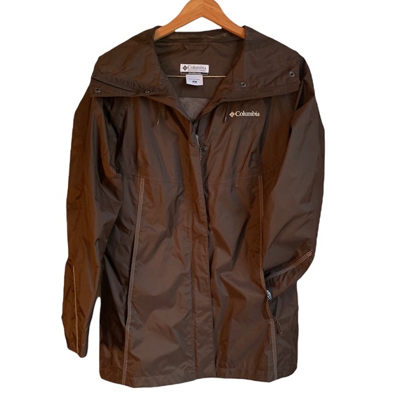 Columbia Jackets & Blazers - COLUMBIA Women’s Omni-Tech Waterproof/Breathable Brown Hooded Coat -Size: Medium